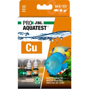 JBL ProAquaTest Cu Kupfer Wassertest für Aquarien, Set für 50 Tests.