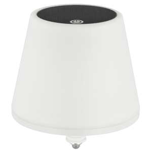 REV Ritter LED-Flaschenleuchte Lamprusco, weiß-schwarz, mit Solarpanel und Akku. Dekoleuchte für Außen.