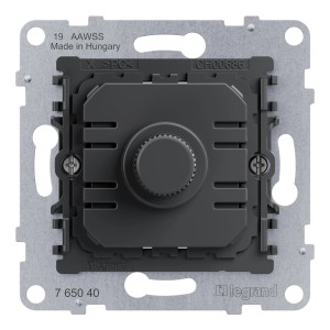 Legrand Universal-Drehdimmer Seano, 5-300W, Rückansicht mit Schraubklemmen.