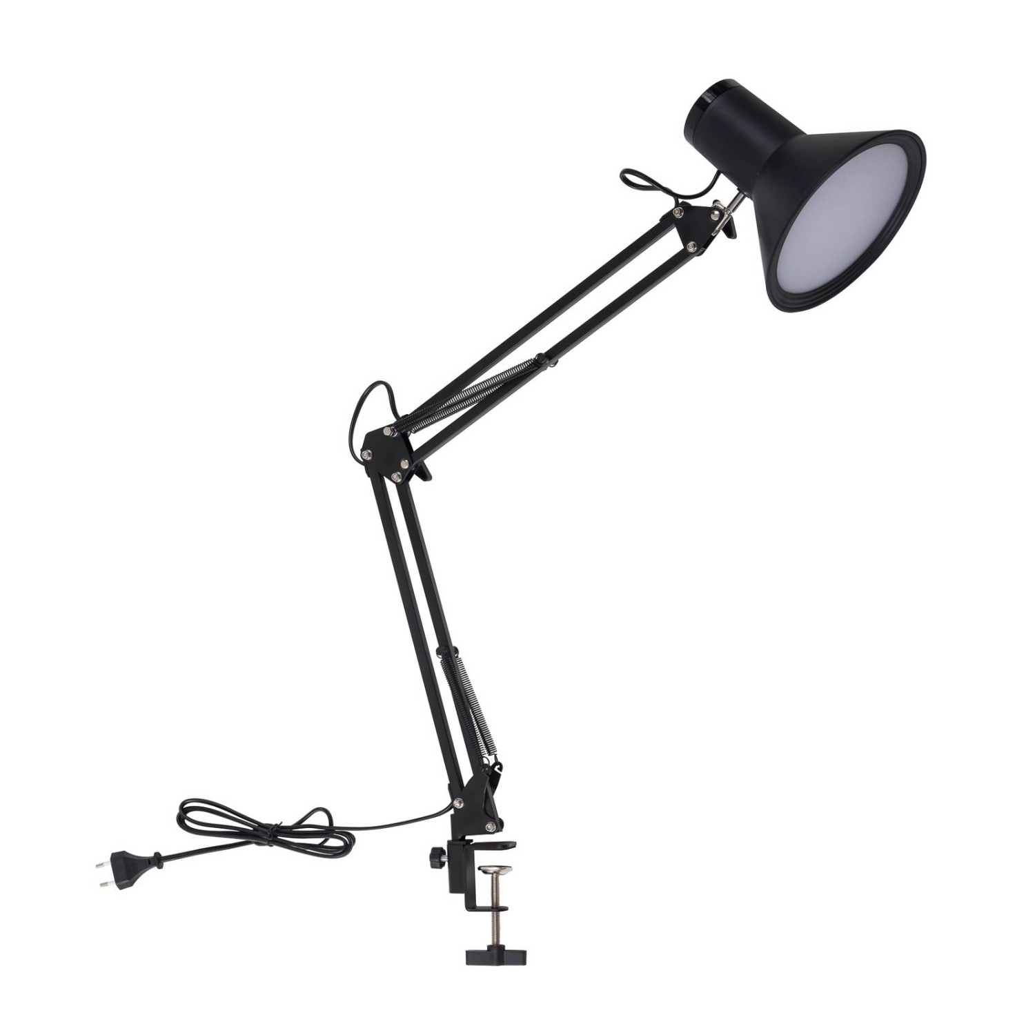 Lindby LED Klemmleuchte Undra 10019788 Dimmbar in Schwarz aus Metall 1-flam günstig online kaufen
