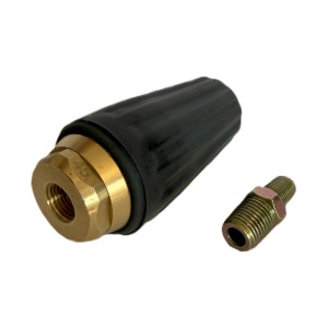 FM-SOLAR Rotierende Düse mit Adapter für Hochdruckreiniger, Turbodüse für kraftvolle Reinigung.