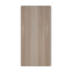 Walllux Duschrückwand in Holzoptik mit Streifen, 125x255 cm.