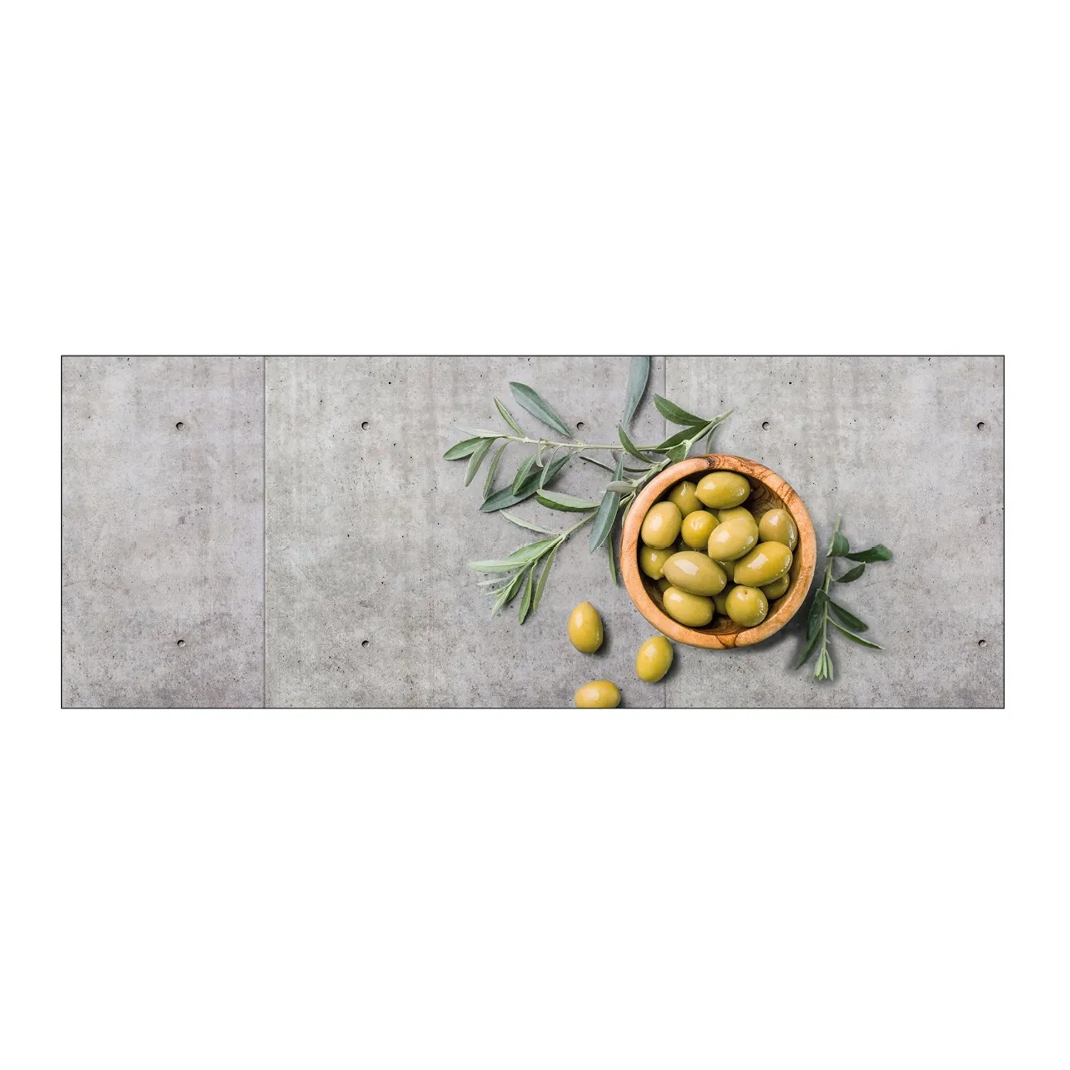 MySpotti Küchenrückwand Profix Cucina Olive Concrete 160 x 60 cm Olivgrün