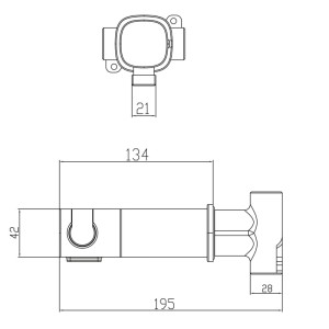 PaulGurkes Unterputz Bidet Set Armatur mit Warmwasser WC-Brause Intimdusche