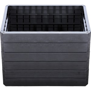 Garantia Hochbeet Ergo Quadro M 75 Wood, Kunststoff, 60x80x75cm, Aufbaufertiges Set