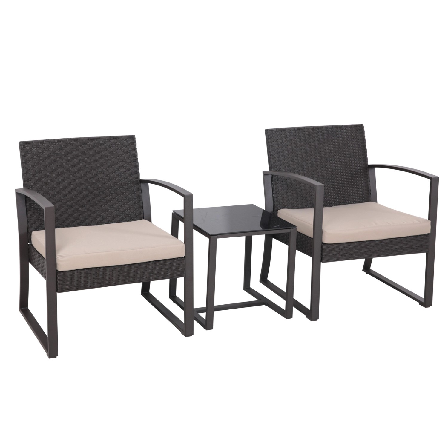Svita Lois Poly Rattan Sitzgruppe Gartenmöbel Garnitur Tisch Sessel Set Sch günstig online kaufen