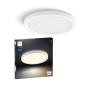 Philips Hue Tento LED-Panel, runde Deckenleuchte in Weiß mit Verpackung.