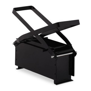 Relaxdays Papierbrikettpresse Stahl Schwarz 25,5 cm x 28 cm x 14,5 cm 2,7 kg