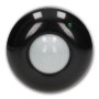 Schwarzer Orno Decken-Bewegungsmelder 360° für LED-Lampen, Aufputzmontage.