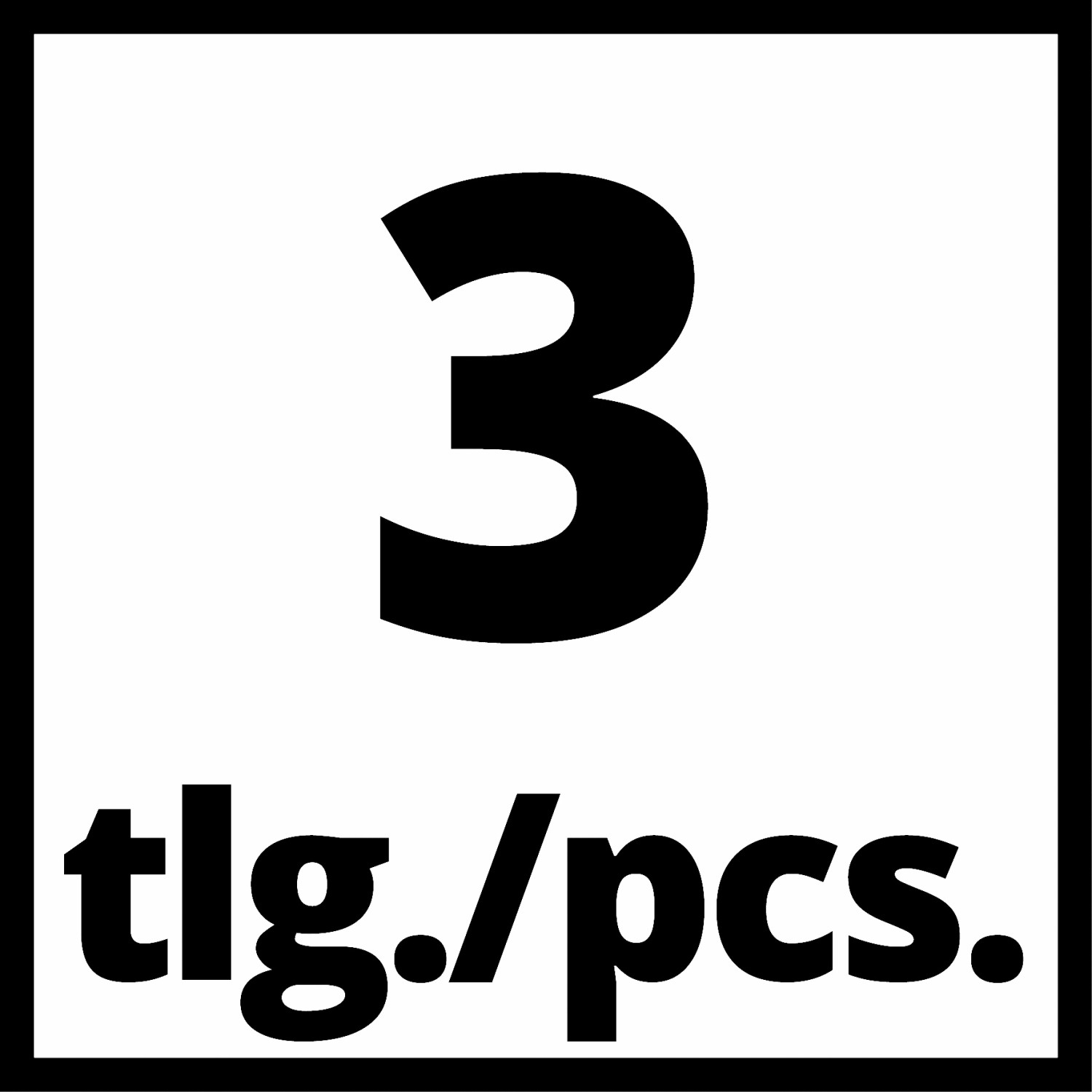 Symbol: 3-teiliges Set.