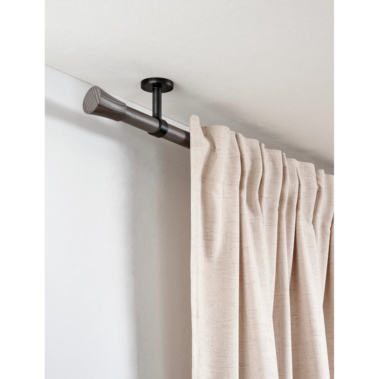 Gardinia Gardinenstange Denver 25 mm 200 cm Grau kaufen bei OBI