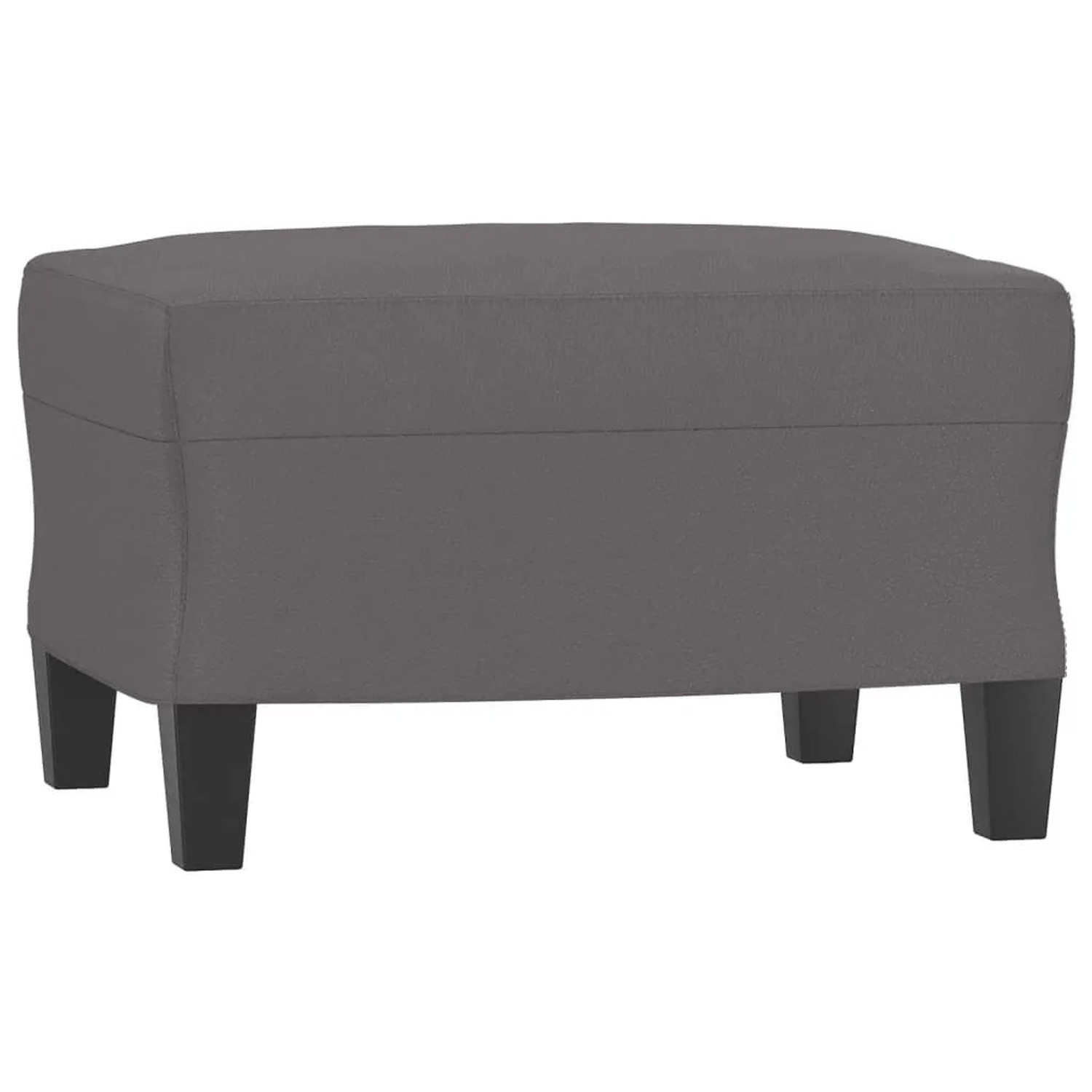 vidaXL Fußhocker Grau 60x50x41 cm Kunstleder 349338