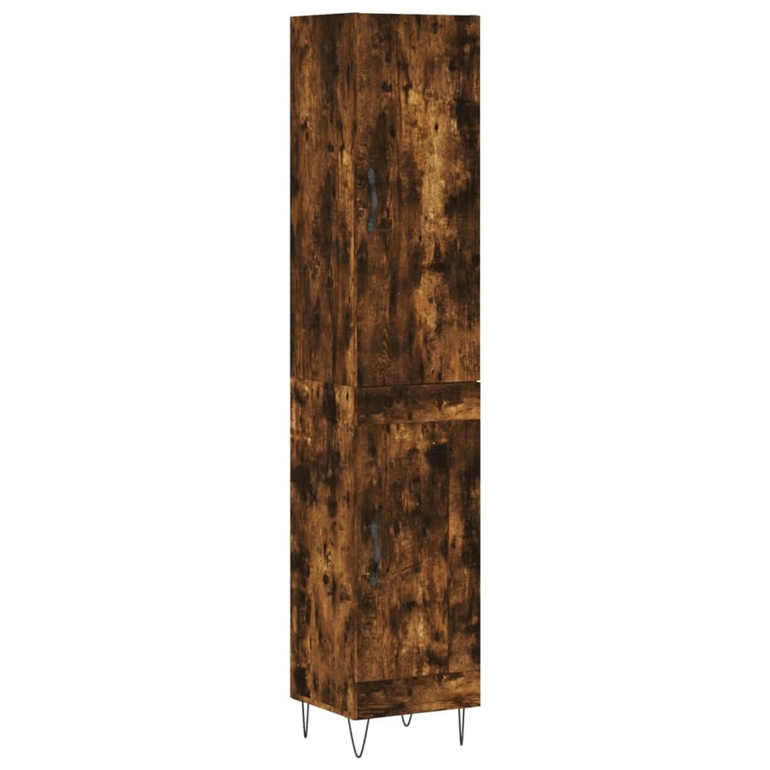 vidaXL Highboard Räuchereiche 34,5x34x180 cm Holzwerkstoff 3199142 günstig online kaufen