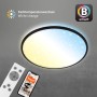 Dimmbare, smarte Brilo LED-Deckenleuchte Ivy Sky S mit Sternendekor, steuerbar per App und Fernbedienung.