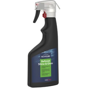 Yachtcare Refinish Shine & Gloss Bootslack, 500ml Sprühflasche für langanhaltenden Schutz.