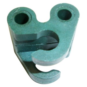 Peacock Kupplung Twister 7 mm, 4er-Set, für Rankhilfen, aus Kunststoff.