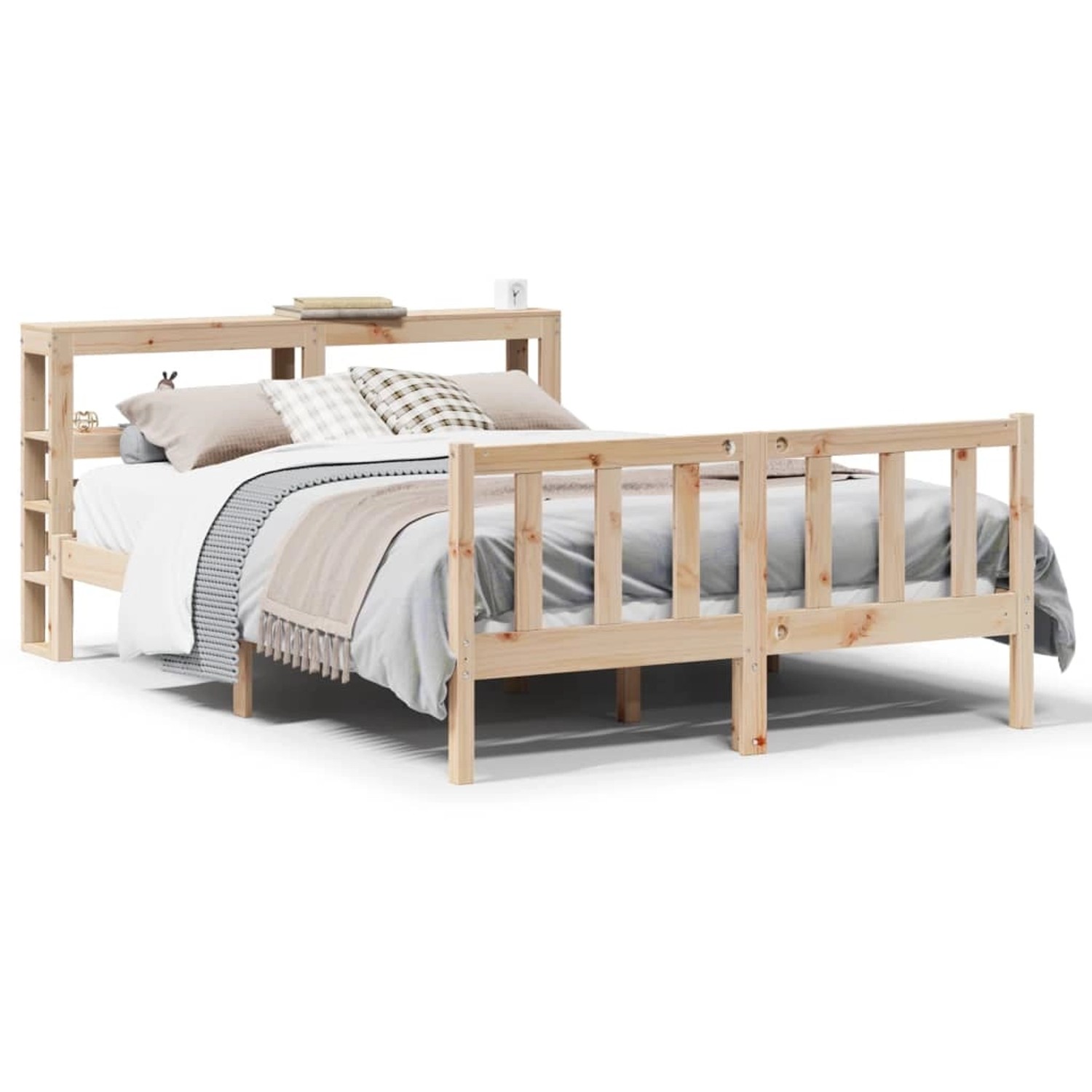 vidaXL Massivholzbett ohne Matratze 120x190 cm Kiefernholz 3305749 günstig online kaufen