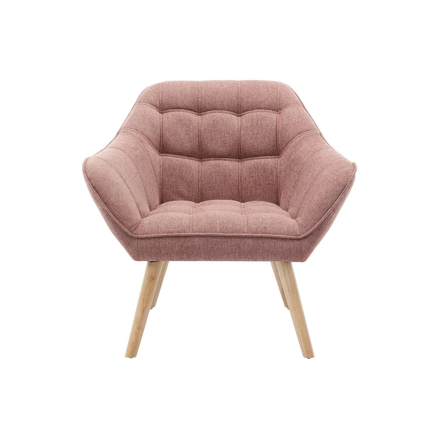 Vente-unique Sessel Mit Gerader Rückenlehne Caserta Rosa 82 cm