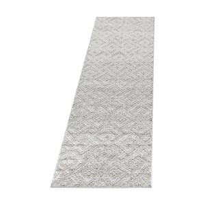 Ayyildiz Hochflorteppich Pisa, creme, 80x150 cm, mit geometrischem Muster.