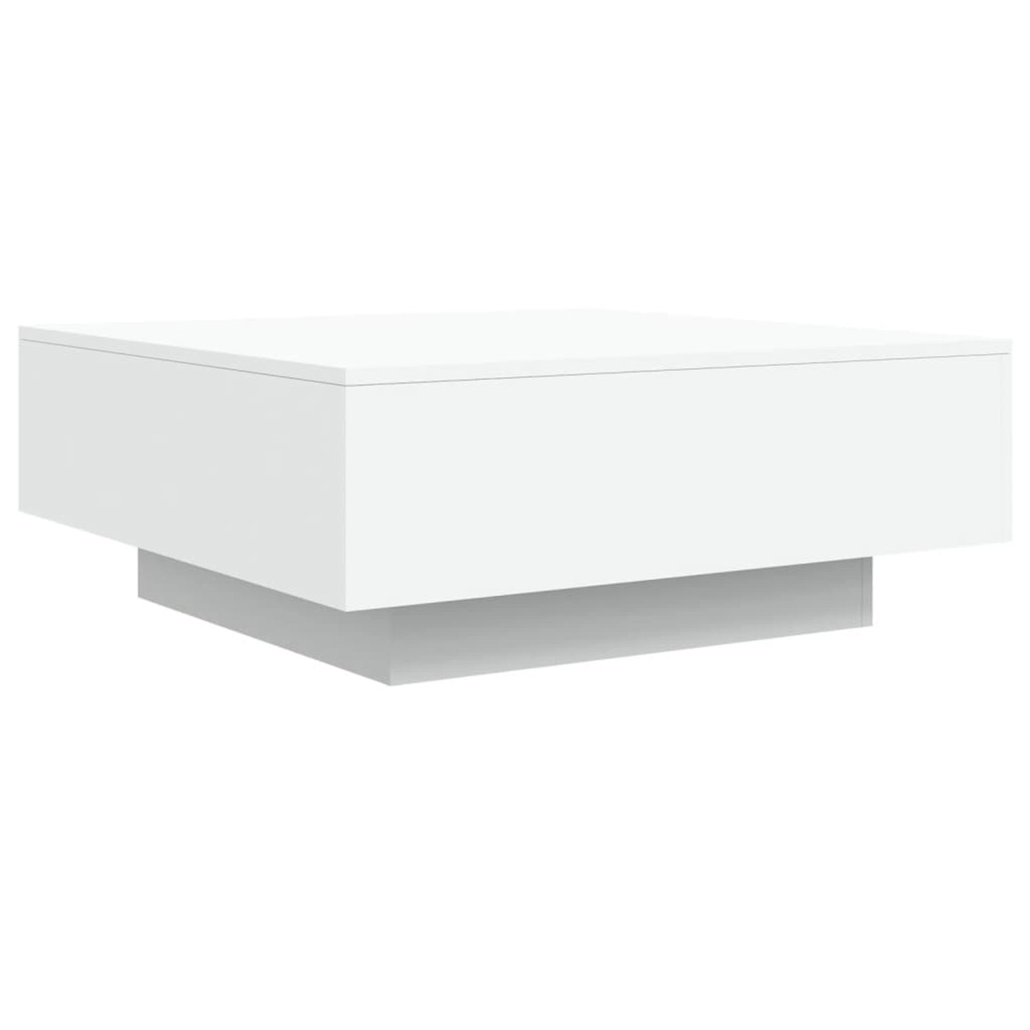 vidaXL Couchtisch mit LED-Leuchten Weiß 80x80x31 cm 836588 günstig online kaufen
