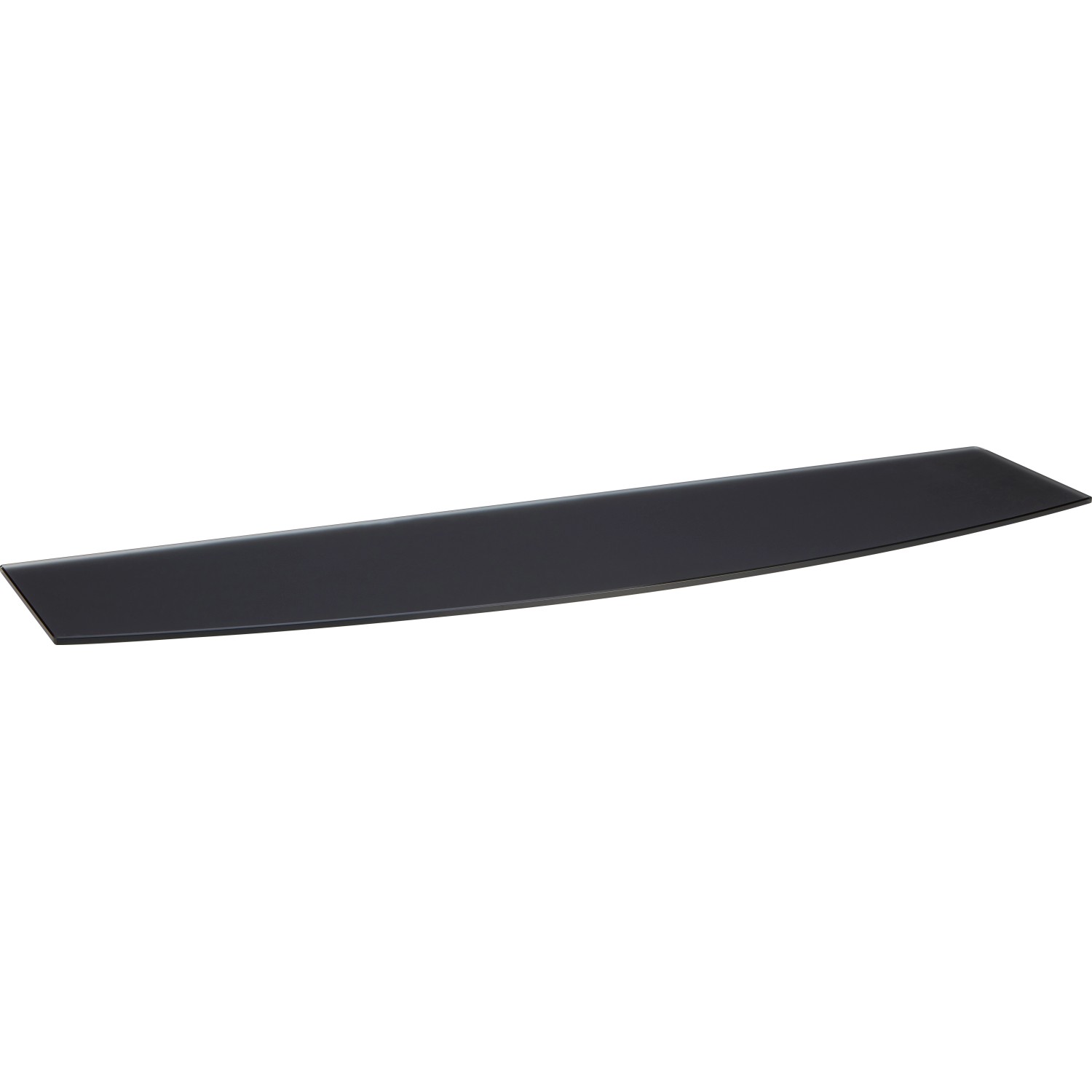 Glasregal Bransley 0,6 cm x 80 cm x 20 cm Gebogen Schwarz günstig online kaufen