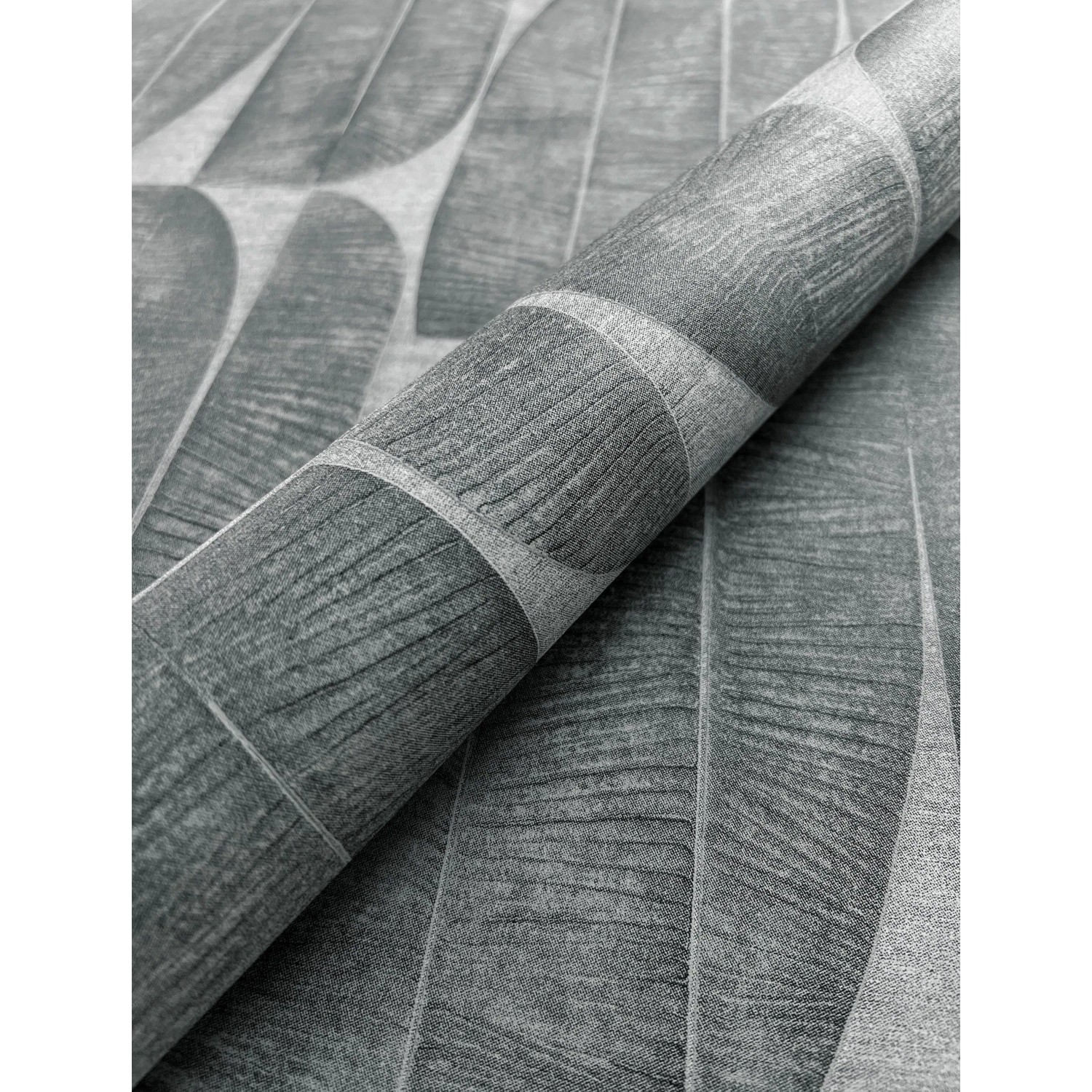 Newroom Vliestapete Madina Anthrazit Bananenblätter Modern FSC® günstig online kaufen