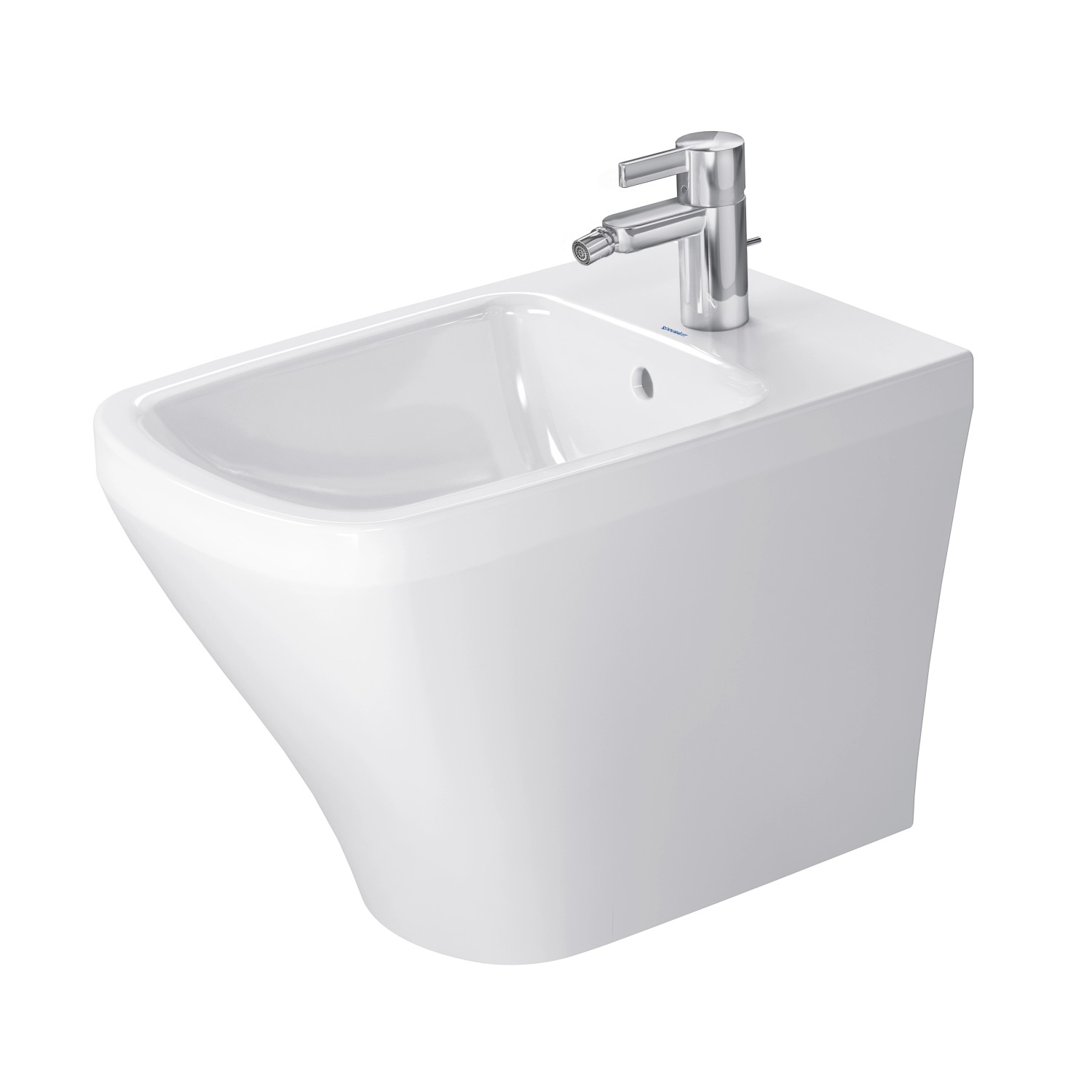 Duravit Stand-Bidet DuraStyle 57 cm Weiß mit Überlauf + 1 Hahnloch