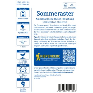Kiepenkerl Sommeraster Amerikanische Busch-Mischung Samenpackung