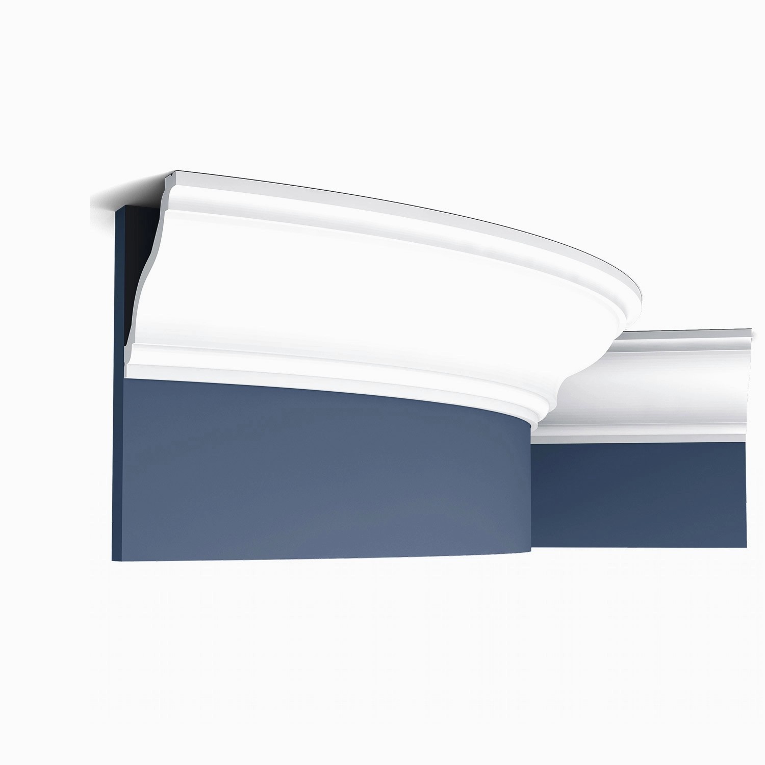 ORAC DECOR C333F LUXXUS Stuckprofil Flexible Stuckleiste Zierprofil Deckenleiste 200 cm x 12,2 cm x 11,1 cm Weiß