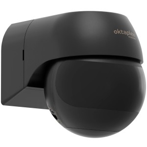 Oktaplex Anja Bewegungsmelder Außen 180 Grad mit 2 PIR-Sensoren IP44 Anthrazit