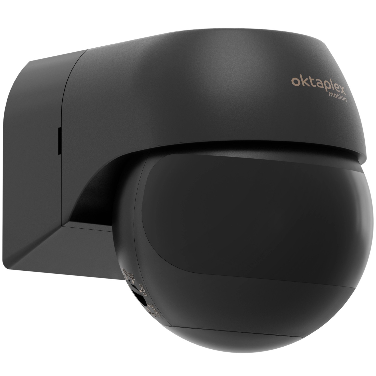 Oktaplex Anja Bewegungsmelder Außen 180 Grad mit 2 PIR-Sensoren IP44 Anthrazit