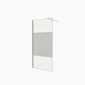 Duschparadies 200cm Wandprofil mit Stabilisierungsstange Stabilisator 90cm Für 6-8mm Glas Walk-in Dusche Glas Seitenwand Chrom