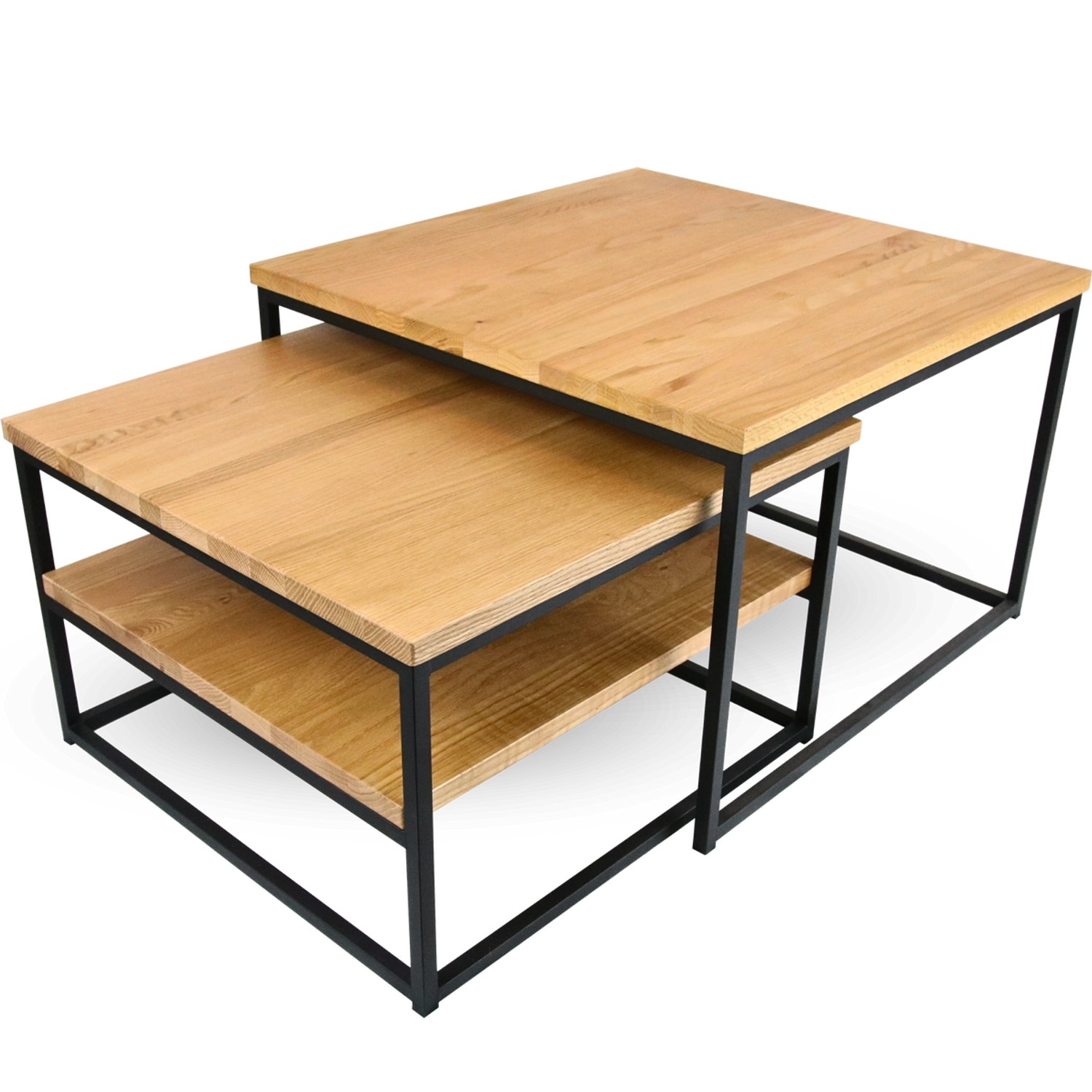 holz4home 2er Set Couchtisch aus Eiche günstig online kaufen