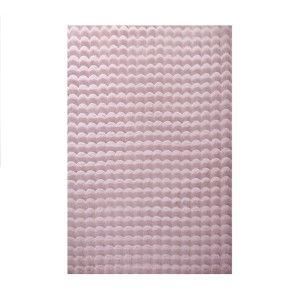 Rosa Ayyildiz Hochflorteppich (140x200 cm) mit weicher, strukturierter Oberfläche.