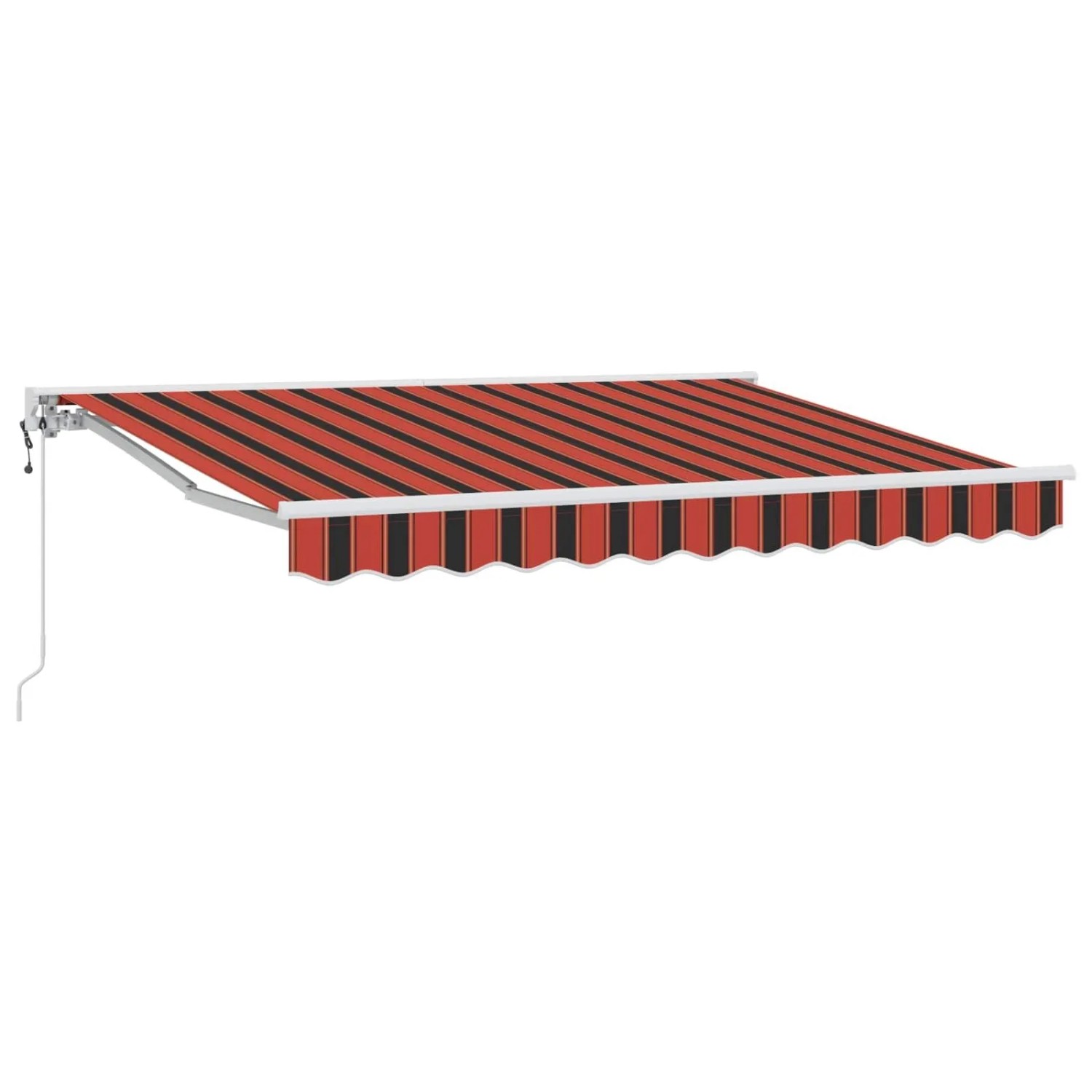 vidaXL Elektrische Ausziehbare Markise Orange, Schwarz und Gelb 3420956