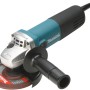 Makita Winkelschleifer 9558HNRG (840W) mit Schleifscheibe und Seitengriff.