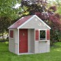 Wendi Toys Kinderspielhaus Krokodil mit Fenster und Veranda im Garten.