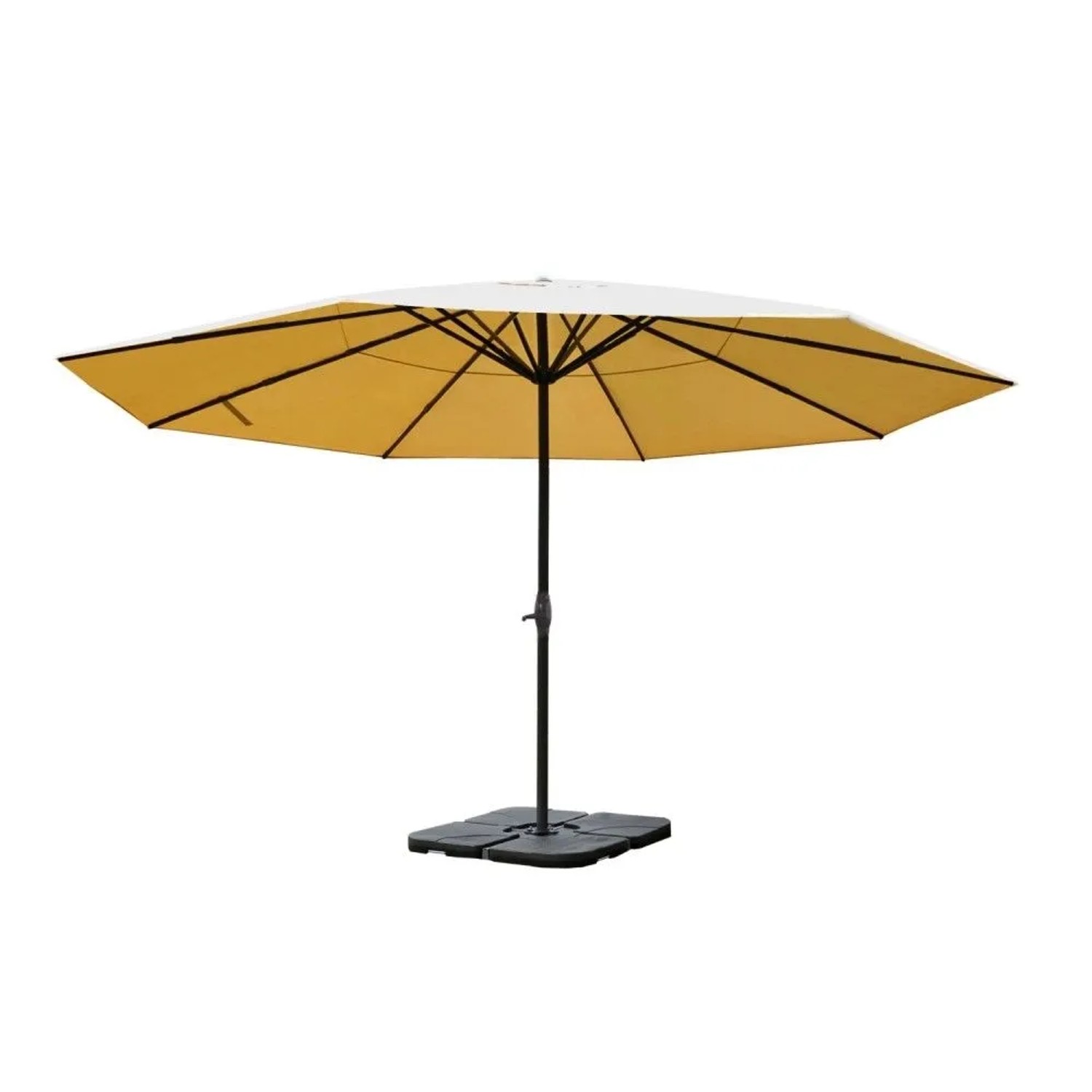 MCW Sonnenschirm Carpi Pro Ø 5m Creme mit Ständer