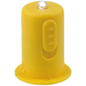 Gelbes, elektrisches Laternenlicht für Laternen, batteriebetrieben.