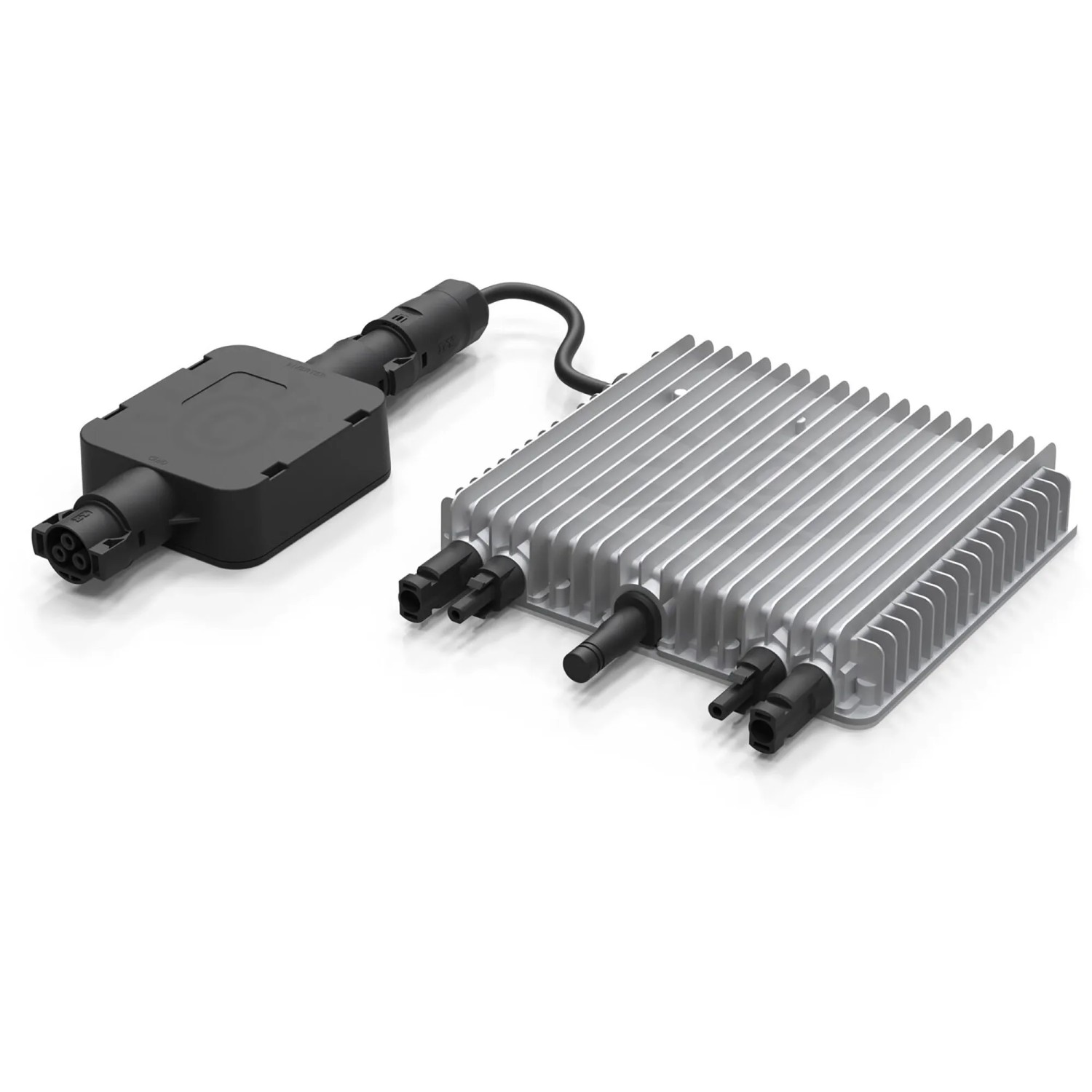 Wechselrichter und Stecker für ABSAAR Balkonkraftwerk Solaranlage.