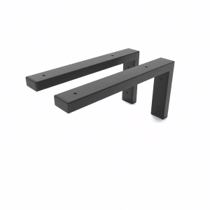 HEVVA Waschtischhalterung MAIN 30 cm Tief 2er Set Schwarz