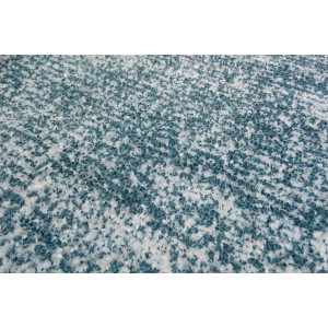 MeGusta Kurzflor Teppich Abril, 80x150 cm, Petrol, Vintage Design, Used Look.