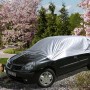 Eufab Halbgarage Gr. S in Silber mit Gummizug und Haken schützt Auto vor Frost.
