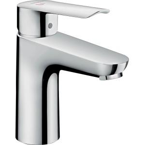 Hansgrohe Logis E 100 Waschtischarmatur CoolStart Chrom mit Ablaufgarnitur.