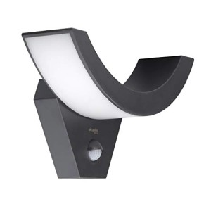 Oktaplex LED Außenleuchte Lima mit Bewegungsmelder, warmweiß.