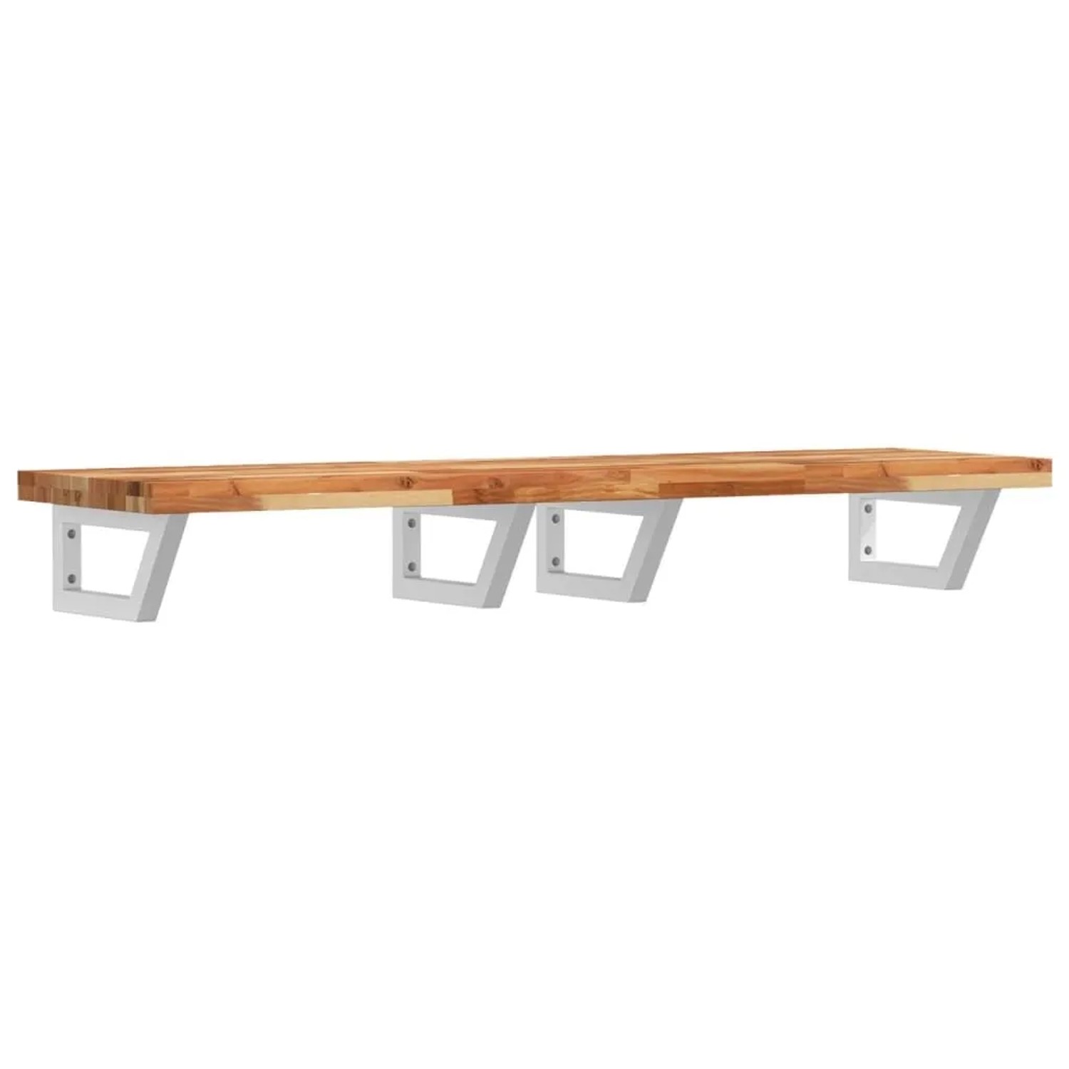 vidaXL Waschbeckenregal Wandmontage Stahl und Akazienholz 3302750 günstig online kaufen