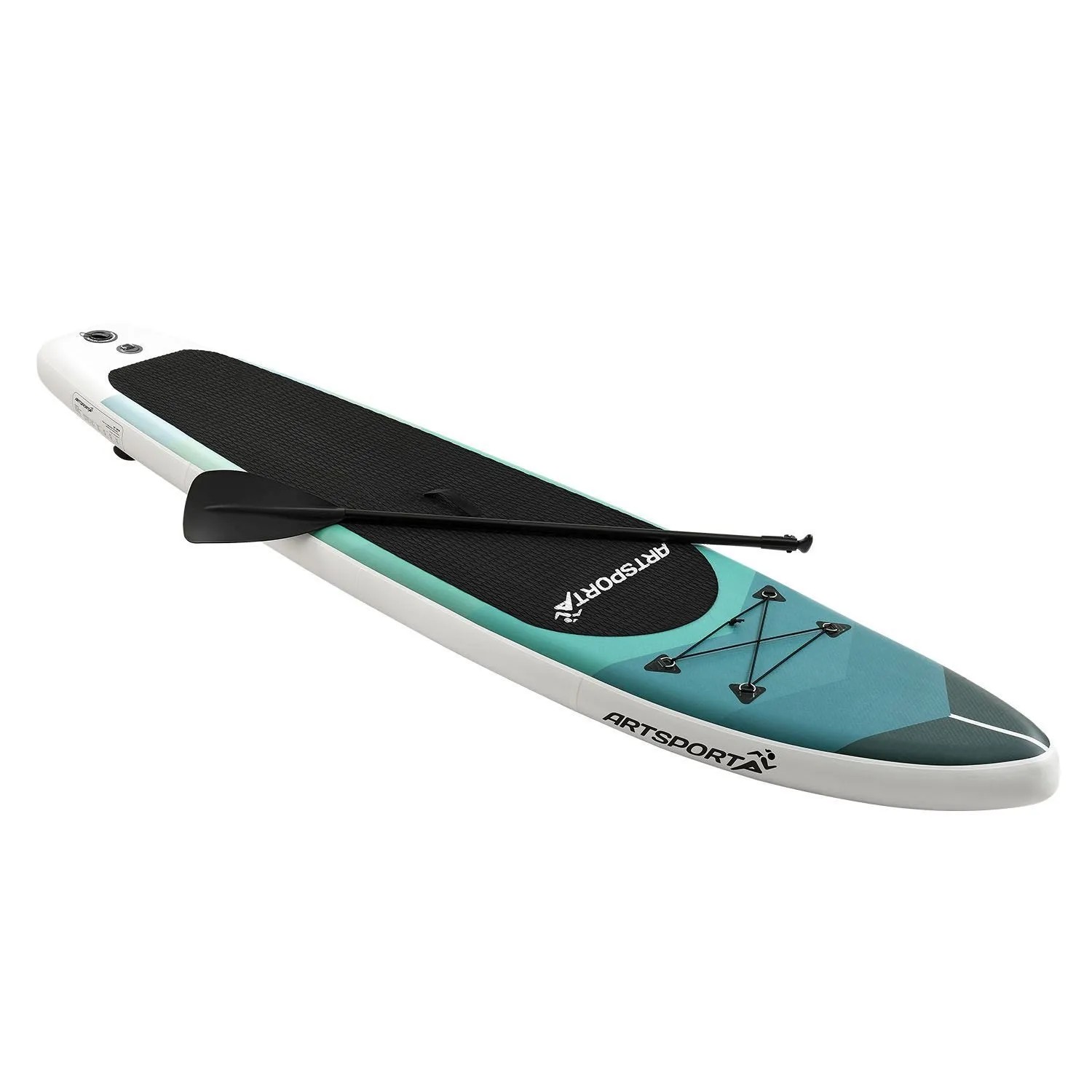 ArtSport Stand Up Paddling Board Blue Wave Aufblasbar mit Tasche & Zubehör