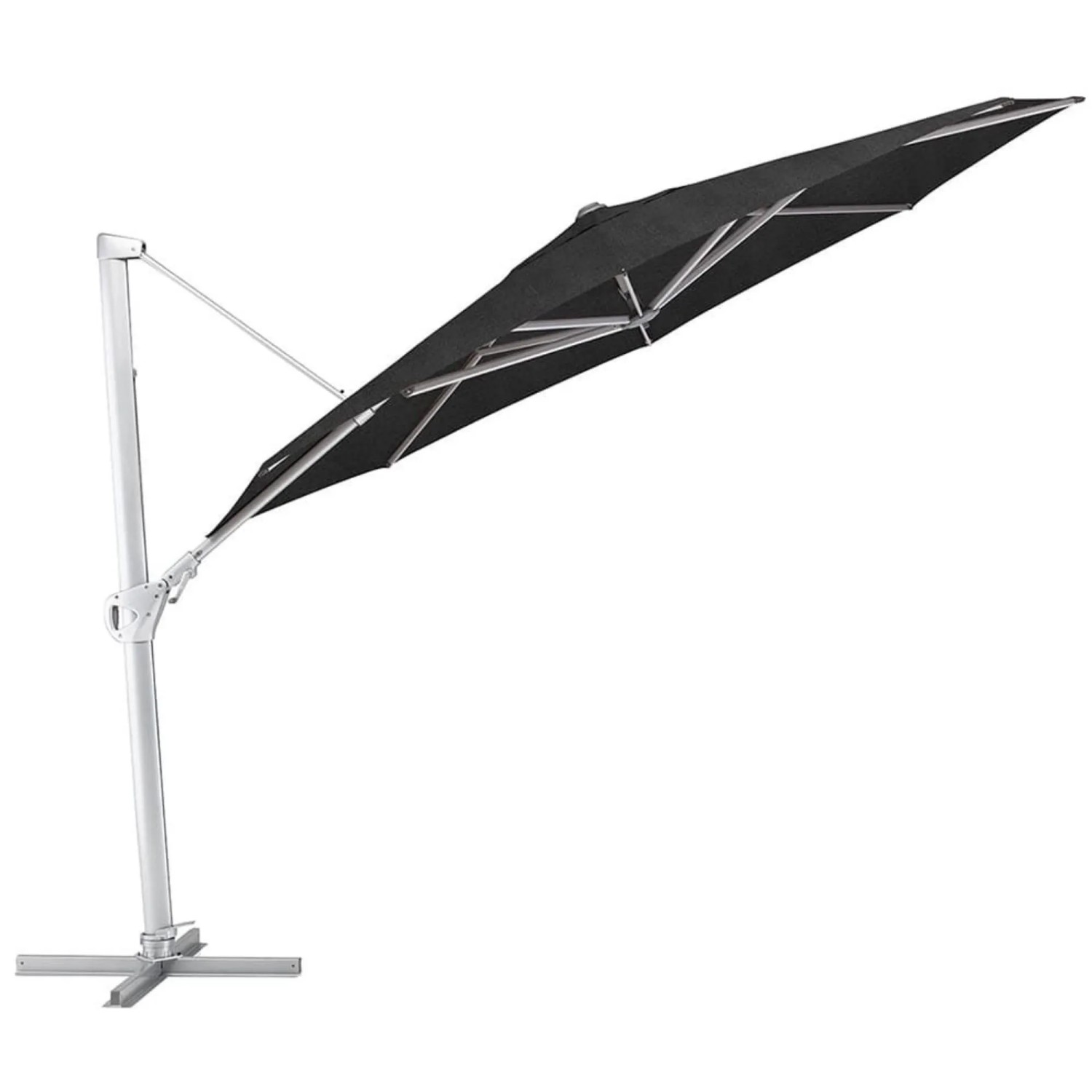 Kettler Ampelschirm Sonnenschirm EASY SWING Rund mit Schutzhaube 350cm Schwarz L