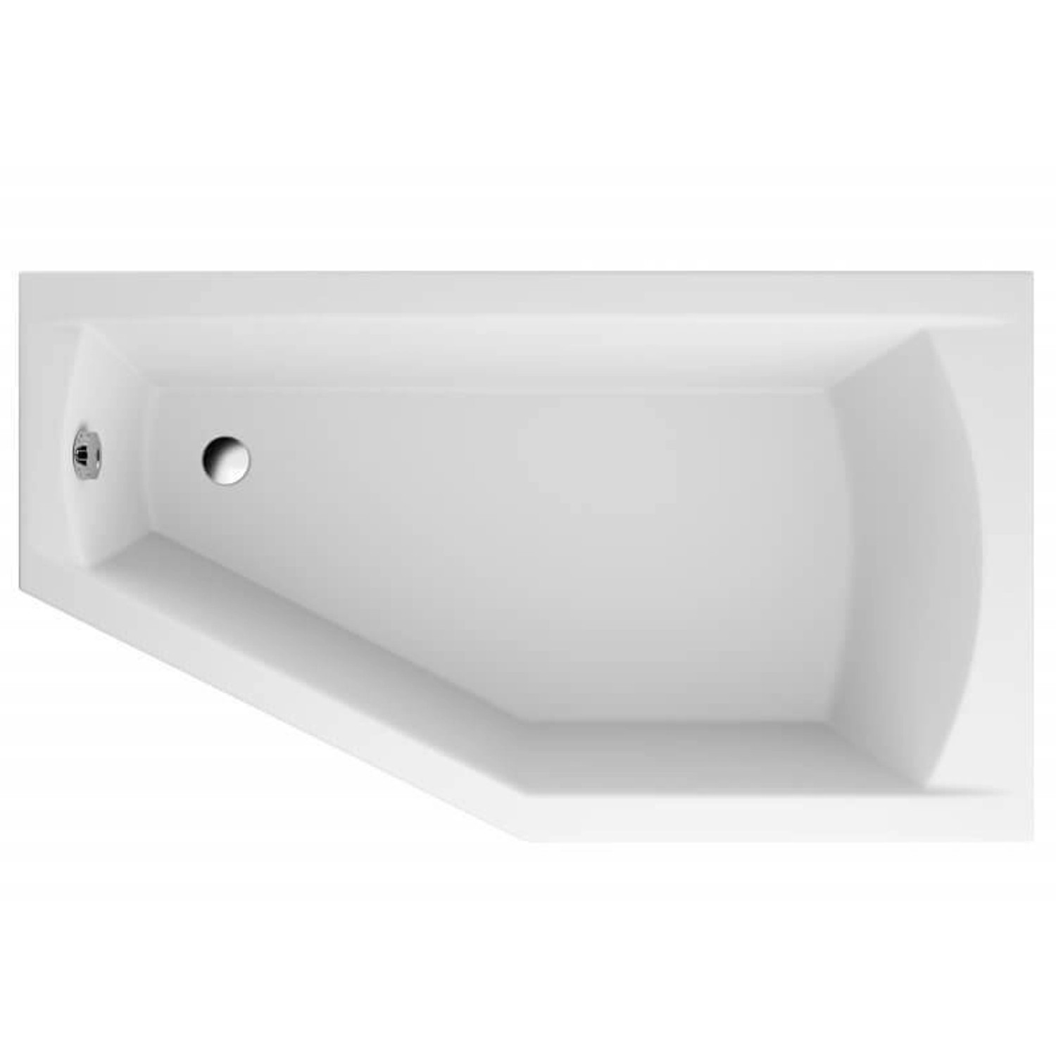 Bad Land Badewanne Eckwanne SELENA 150x90 Rechts Mit AcrylSchürze Ablauf Fü günstig online kaufen