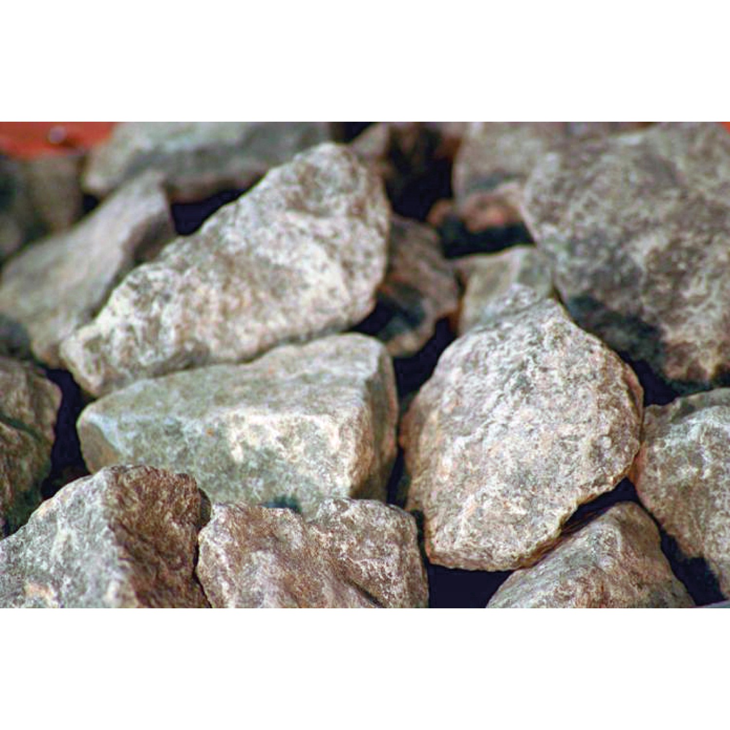 Saunasteine, graue Natursteine für Karibu Saunaofen